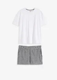 Oversized shortama met met geweven short, bonprix