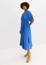 Maxi-jurk met wijde mouwen van structuurstof, bonprix