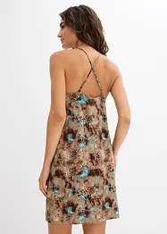Jurk met spaghettibandjes van soepele viscose, bonprix