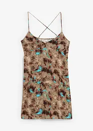 Jurk met spaghettibandjes van soepele viscose, bonprix