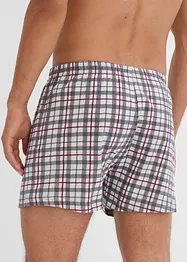 Losse jersey boxers (set van 3) geruit, bonprix