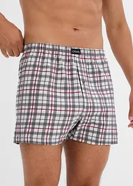 Losse jersey boxers (set van 3) geruit, bonprix
