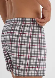 Losse jersey boxers (set van 3) geruit, bonprix