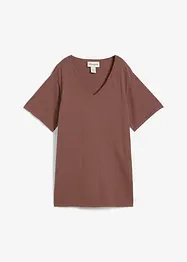 Gebreid shirt met linnen, bonprix