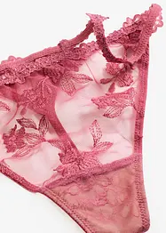Tanga string met bloemenkant, bonprix