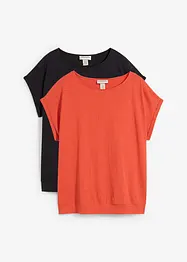 T-shirt (set van 2), bonprix