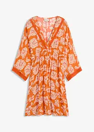 Tuniekjurk met kant van gestructureerde viscose, bonprix
