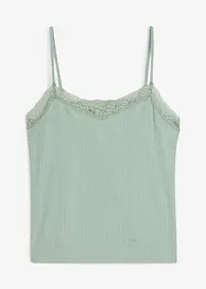 Top met spaghettibandjes van licht crêpe, bonprix