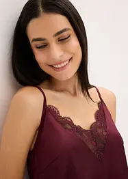Slipdress met glanseffect, bonprix