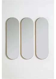 Spiegel met een goudkleurige lijst (set van 3), bonprix