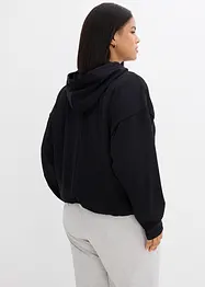 Hoodie van licht glanzende viscosemix, bonprix