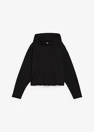 Hoodie van licht glanzende viscosemix, bonprix