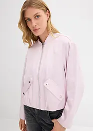 Bomber van glanzende viscosemix, bonprix