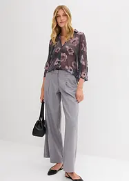 Oversized blouse van luchtige chiffon, bonprix