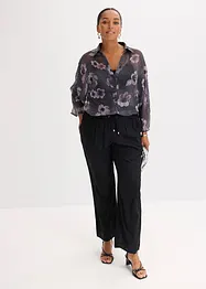 Oversized blouse van luchtige chiffon, bonprix