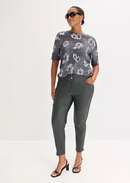 Stretch broek met glanseffect, bonprix