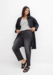 Barrel jeans mid waist, bonprix