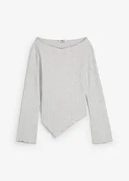 Geribd shirt in een zachte viscosemix, bonprix