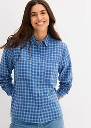 Geruite overhemdblouse van katoen, bonprix
