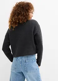 Fijngebreide trui met een strik, bonprix