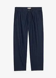 Loose fit jeans met bandplooien, straight, bonprix