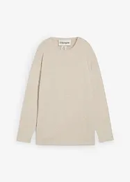 Lange sweater in een gebreide look, bonprix