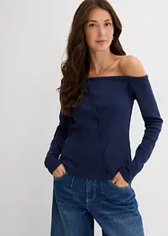 Geribde longsleeve, bonprix