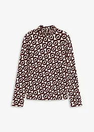 Shirt met opstaande kraag en structuur, bonprix