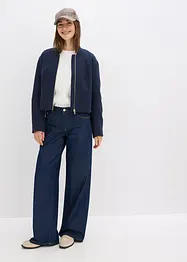 Wide leg jeans mid waist, bonprix