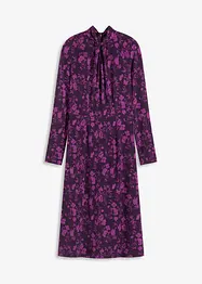 Midi jurk met opstaande kraag, bonprix
