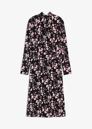 Midi jurk met opstaande kraag, bonprix
