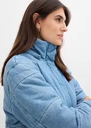 Gewatteerde jas van denim, bonprix