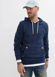 Hoodie met imitatieleren details, bonprix