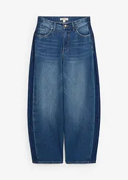 Barrel jeans high waist, cropped, bonprix