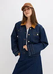Spijkerjas  met corduroy kraag, bonprix