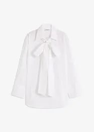 Blouse met strik van katoen, bonprix