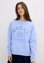 Oversized sweater van puur katoen, bonprix