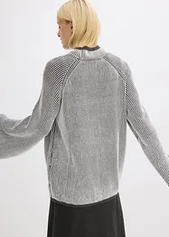 Oversized trui met opstaande kraag, bonprix