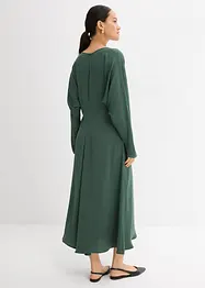 Gedrapeerde midi jurk, bonprix