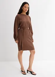 Mini jurk met structuur in een viscosemix, bonprix