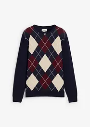 Trui met Argylepatroon van puur katoen, bonprix