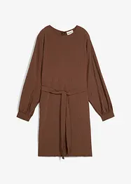 Mini jurk met structuur in een viscosemix, bonprix