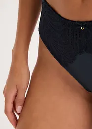 Maxi string met glanzend materiaal (set van 2), bonprix