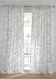 Gordijn met bladeren van gerecycled polyester (1 stuk), bonprix