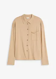Fijngebreid vest in overhemd look, bonprix