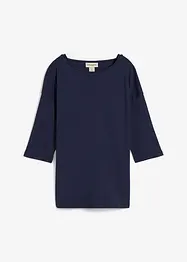 Shirt met carmen-hals van katoen, bonprix