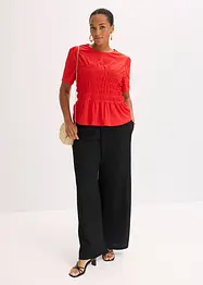 Shirt met smokwerk, bonprix