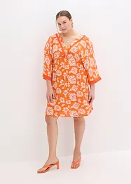 Tuniekjurk met kant van gestructureerde viscose, bonprix