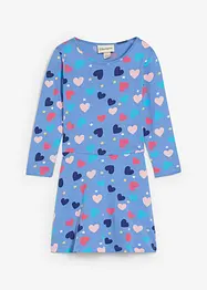 Meisjes jersey jurk met lange mouwen van biologisch katoen, bonprix