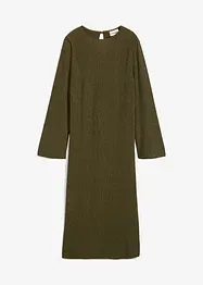 Midi jurk van gestructureerde crinkle, bonprix